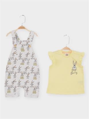 Looney Tunes Kız Bebek Salopet Takım LT21887