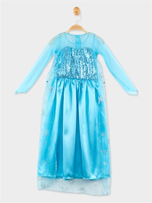 Disney Elsa Lisanslı Çocuk Kostüm Elbise 20692