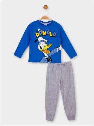Donald Duck Lisanslı Erkek Çocuk Baskılı Pijama Takımı 21031