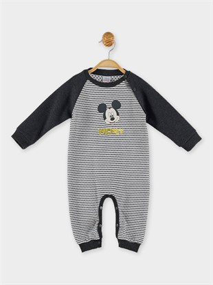 Mickey Mouse Lisanslı Bebek Patiksiz Tulum 19968