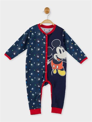 Mickey Mouse Lisanslı Bebek Patiksiz Tulum 19955