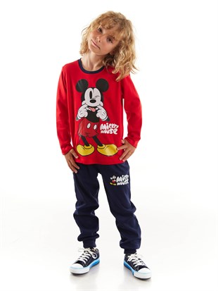 Mickey Mouse Lisanslı Çocuk Pijama Takımı 20230