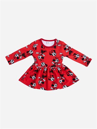 Minnie Mouse Lisanslı Bebek Elbise 18380