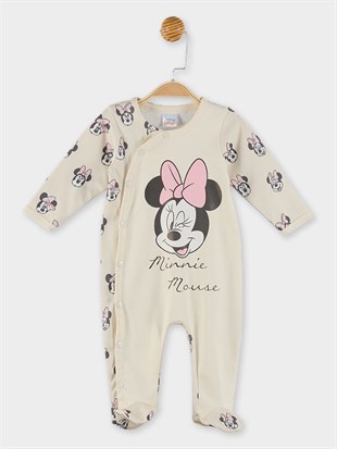 Minnie Mouse Lisanslı Bebek Patikli Tulum 20064