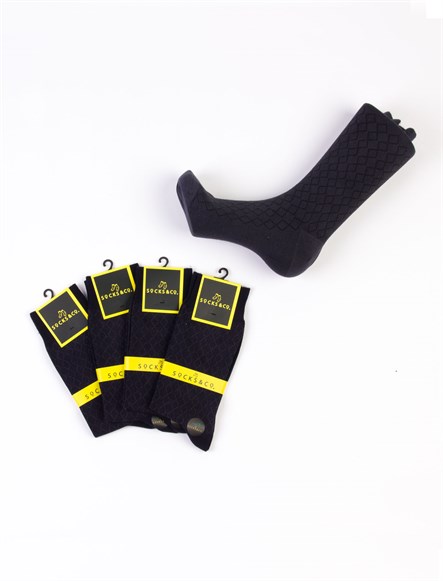 Socks&Co 4 Çift Yetişkin Bambu Soket Çorap  SC0125